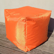 pouf cube - orange - sitin pool